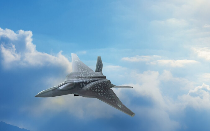 日本畫家筆下的F3隱身戰斗機